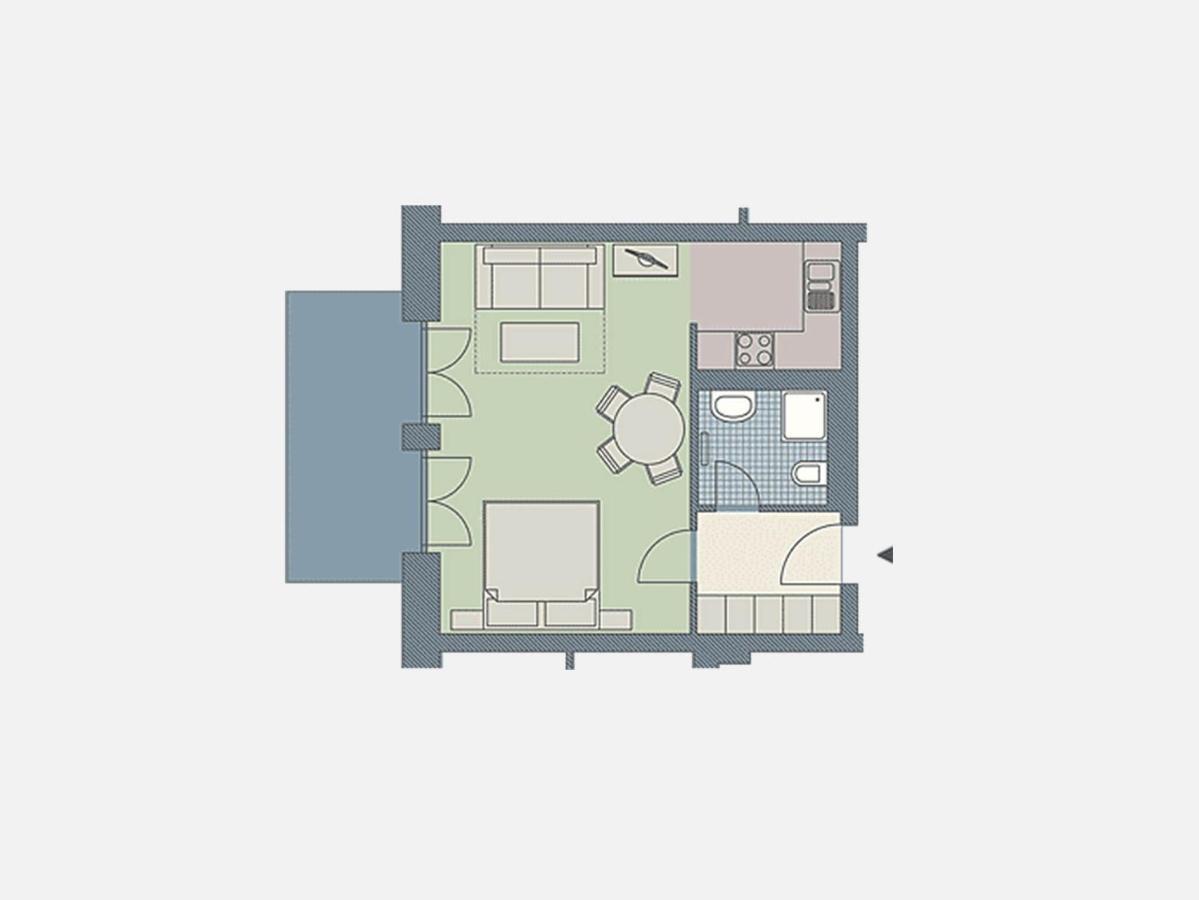 Kaiservillen Heringsdorf - 1-Raum-Ferienwohnung Mit Terrasse D103 Esterno foto